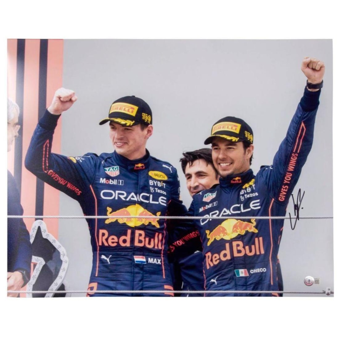 Sergio Perez Signed 16x20 F1 Photo (Beckett) (1 of 1)