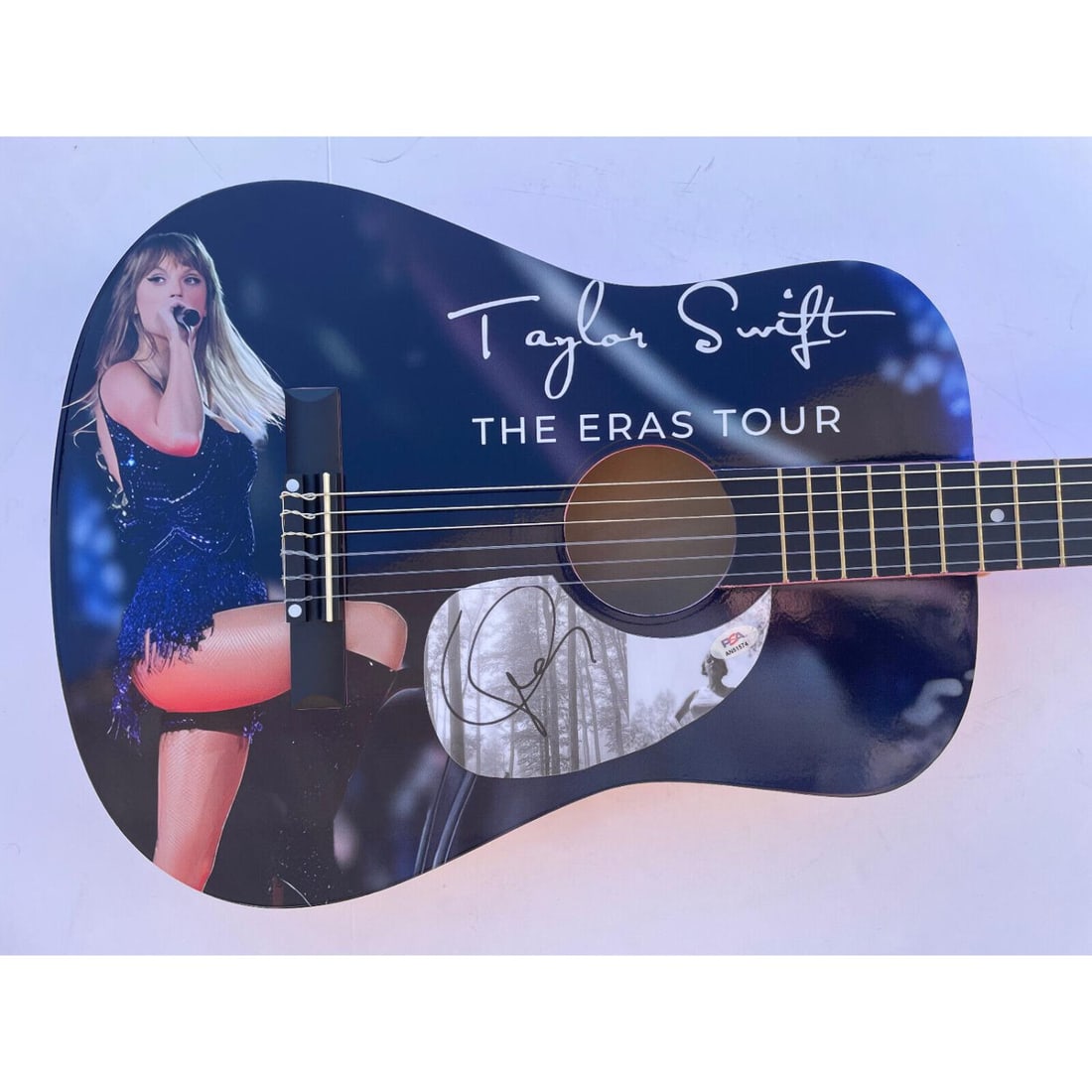 Taylor Swift Signed Custom Acoustic Guitar (PSA COA) (1 of 2)