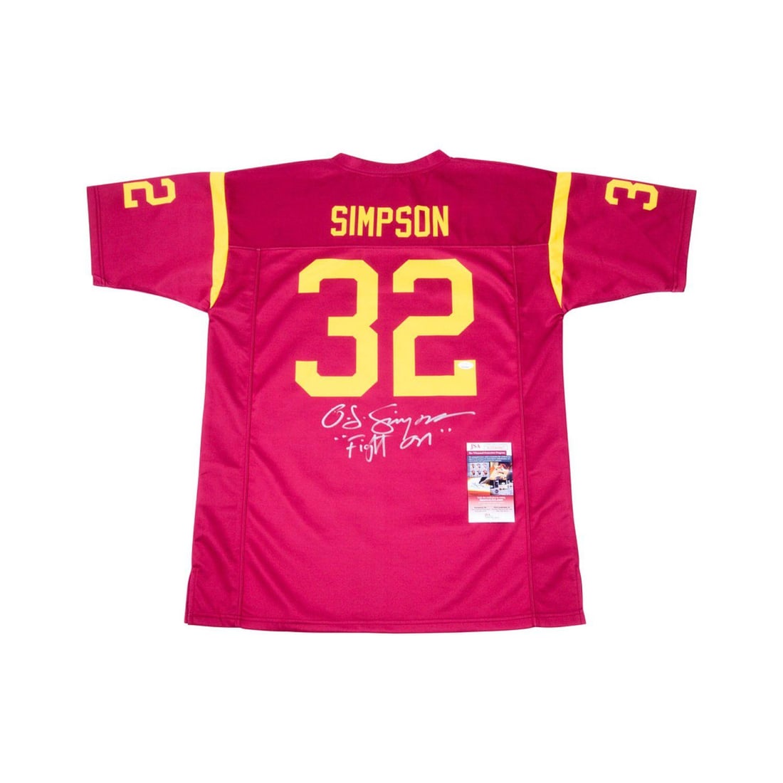 O. J. Simpson Signed Jersey Inscribed "Fight On" (JSA COA) (1 of 1)