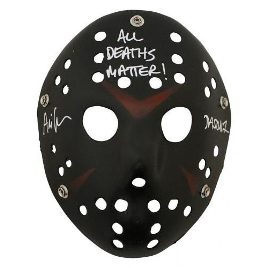 Ari Lehman Autographed Friday The 13th Black Mask All Deaths Matter JSA (1 of 1)