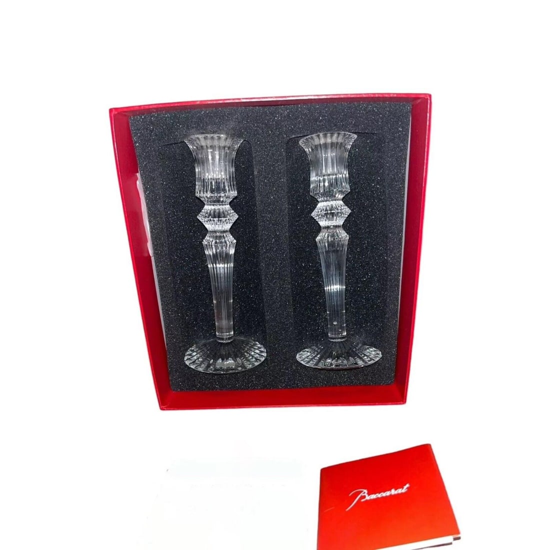 Baccarat Crystal Mille Nuits Candlesticks Set Of 2 (1 of 1)