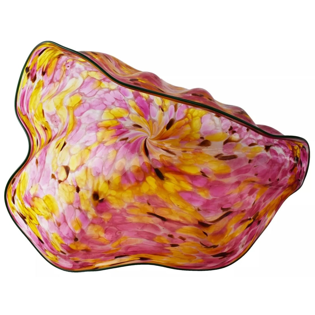 Dale Chihuly Pink, Purple, & Yellow Macchia Glass Seaform Sculpture (1 of 8)