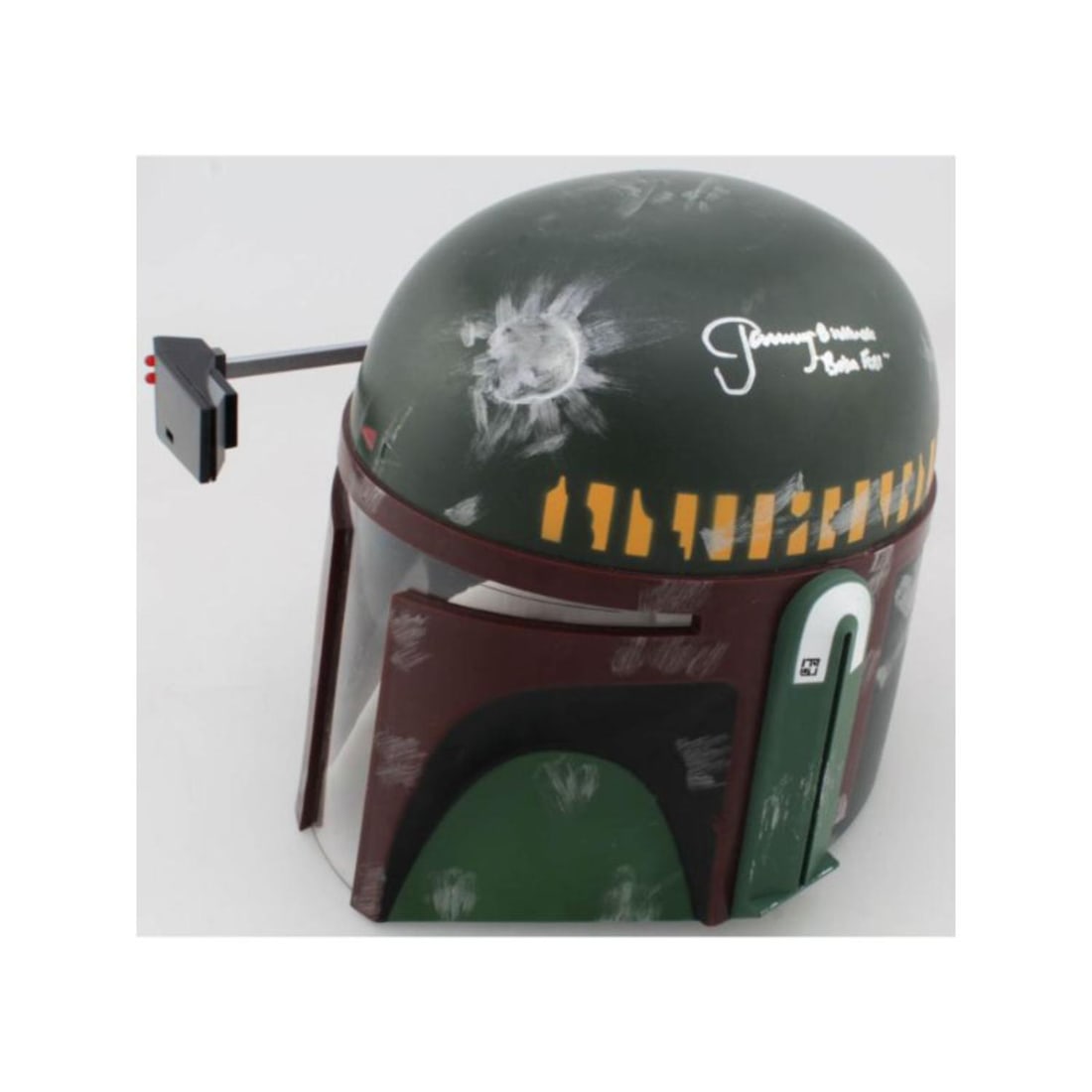 Jeremy Bulloch Signed Star Wars "Boba Fett" Full-Size Deluxe Edition Star Wars Helmet Inscribed (1 of 2)