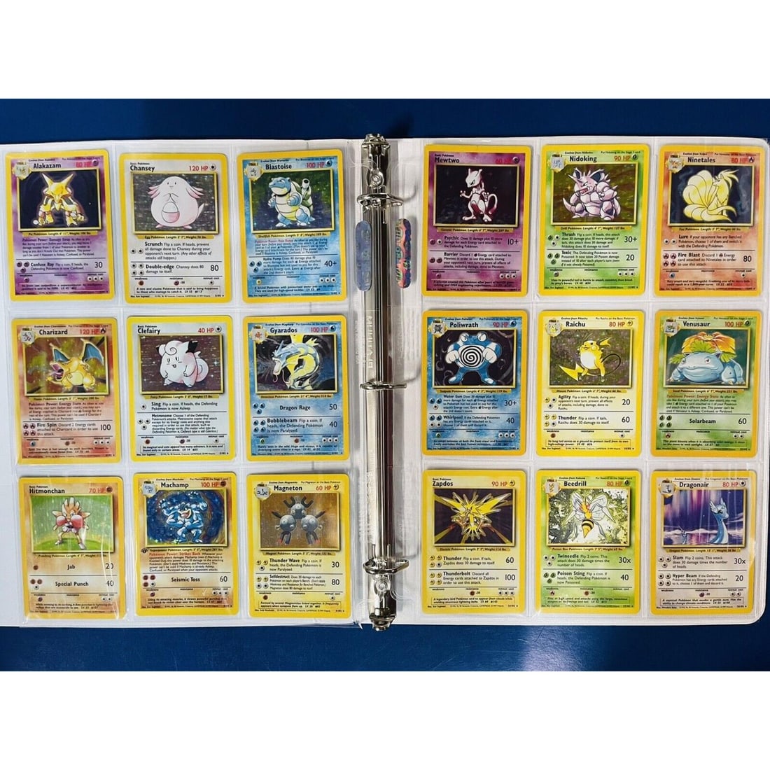 1999 Pokémon 100% Complete Base Set - 102/102 - Holo Rare Old Pokemon Cards (1 of 12)