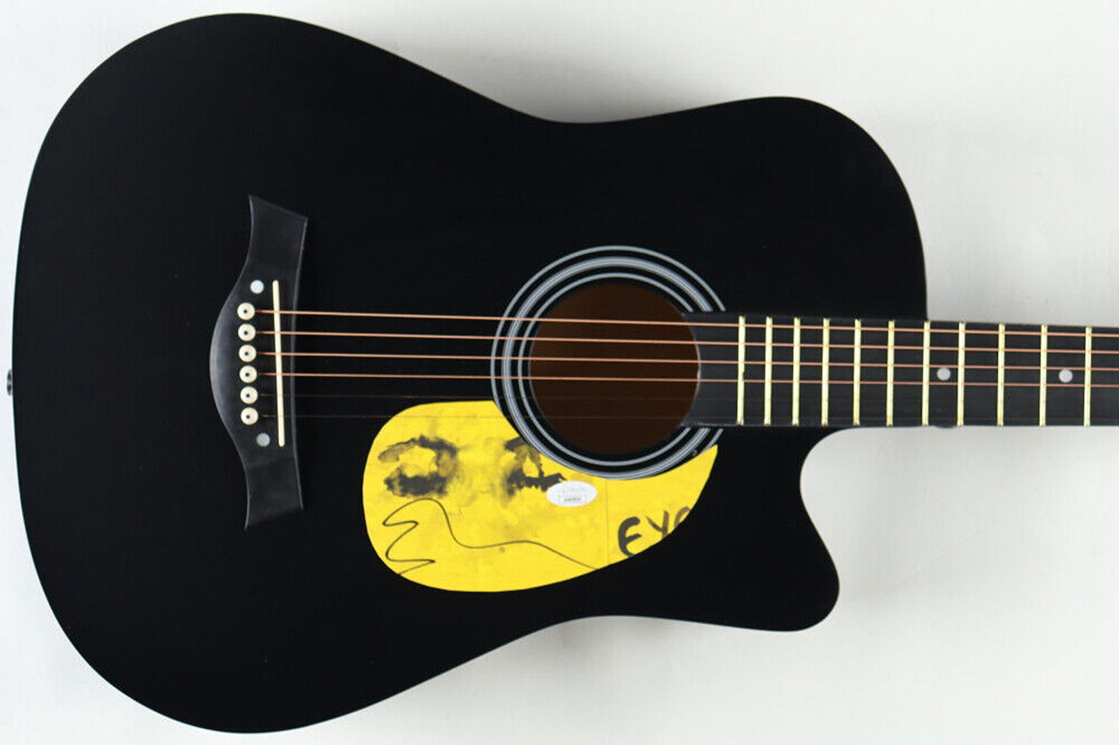 Ed Sheeran Signed Autograph 38" Black Acoustic Guitar JSA COA (1 of 3)