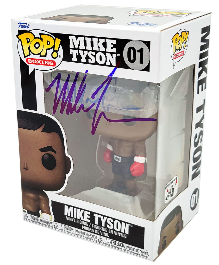 MIKE TYSON AUTOGRAPHED SIGNED FUNKO POP VINYL FIGURINE BECKETT BAS STOCK #202296 (1 of 10)