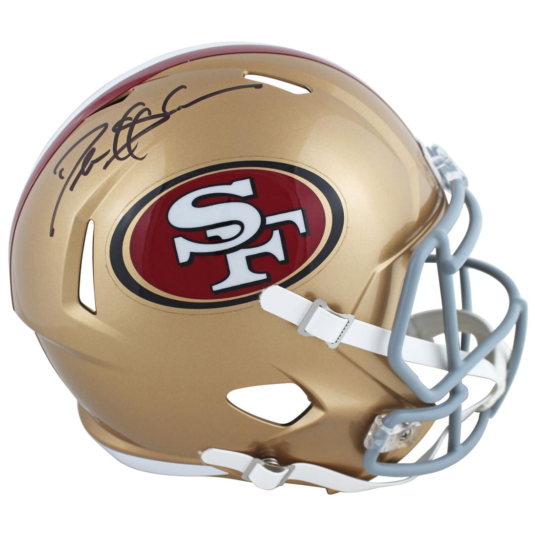 Deion Sanders Signed Full Size Speed Rep Helmet (Beckett COA) (1 of 2)