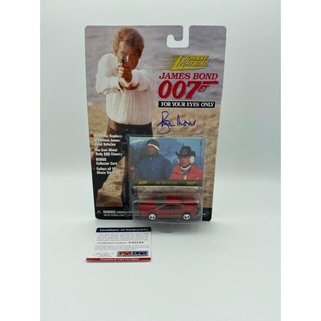 Roger Moore Signed James Bond 007 Die Cast Car (PSA COA) (1 of 3)
