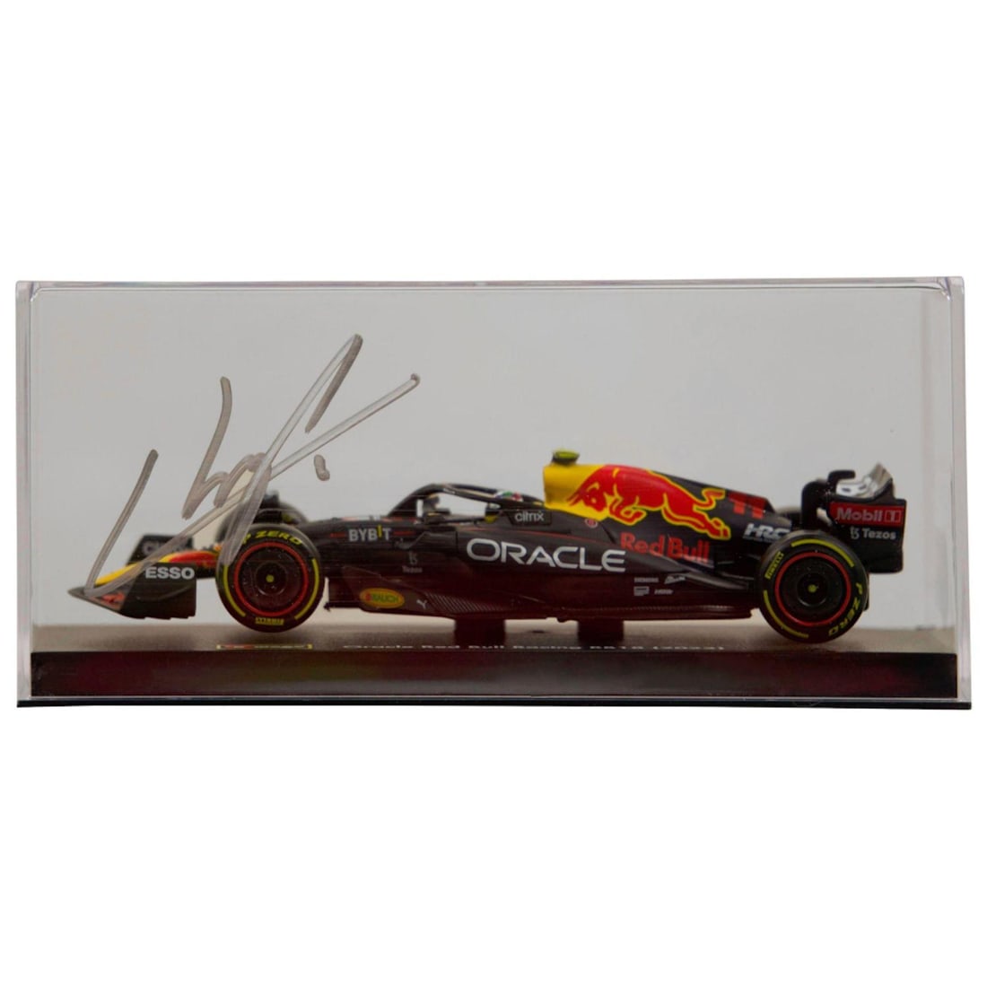 Sergio Perez Signed Oracle Red Bull Racing 2022 1:48 Die-cast Car in Display Case (Beckett) (1 of 2)