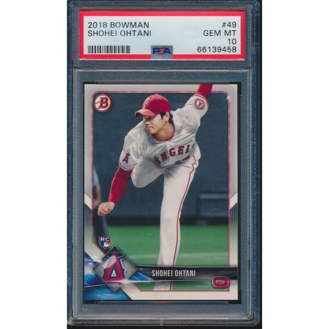 Shohei Ohtani 2018 Bowman #49 Rookie Card (PSA 10) (1 of 1)