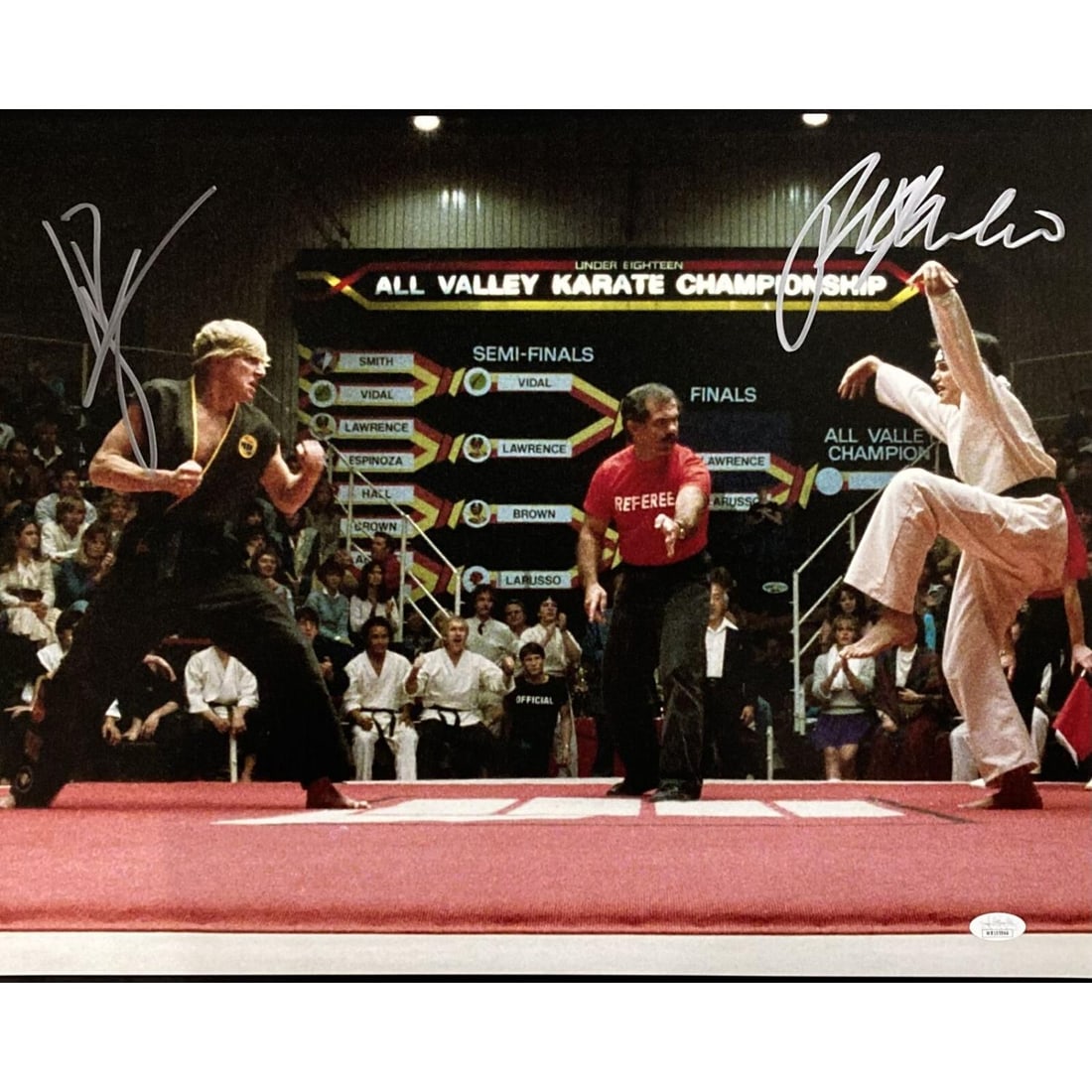 Ralph Macchio & William Zabka Signed 16x20 Karate Photo (JSA COA) (1 of 1)