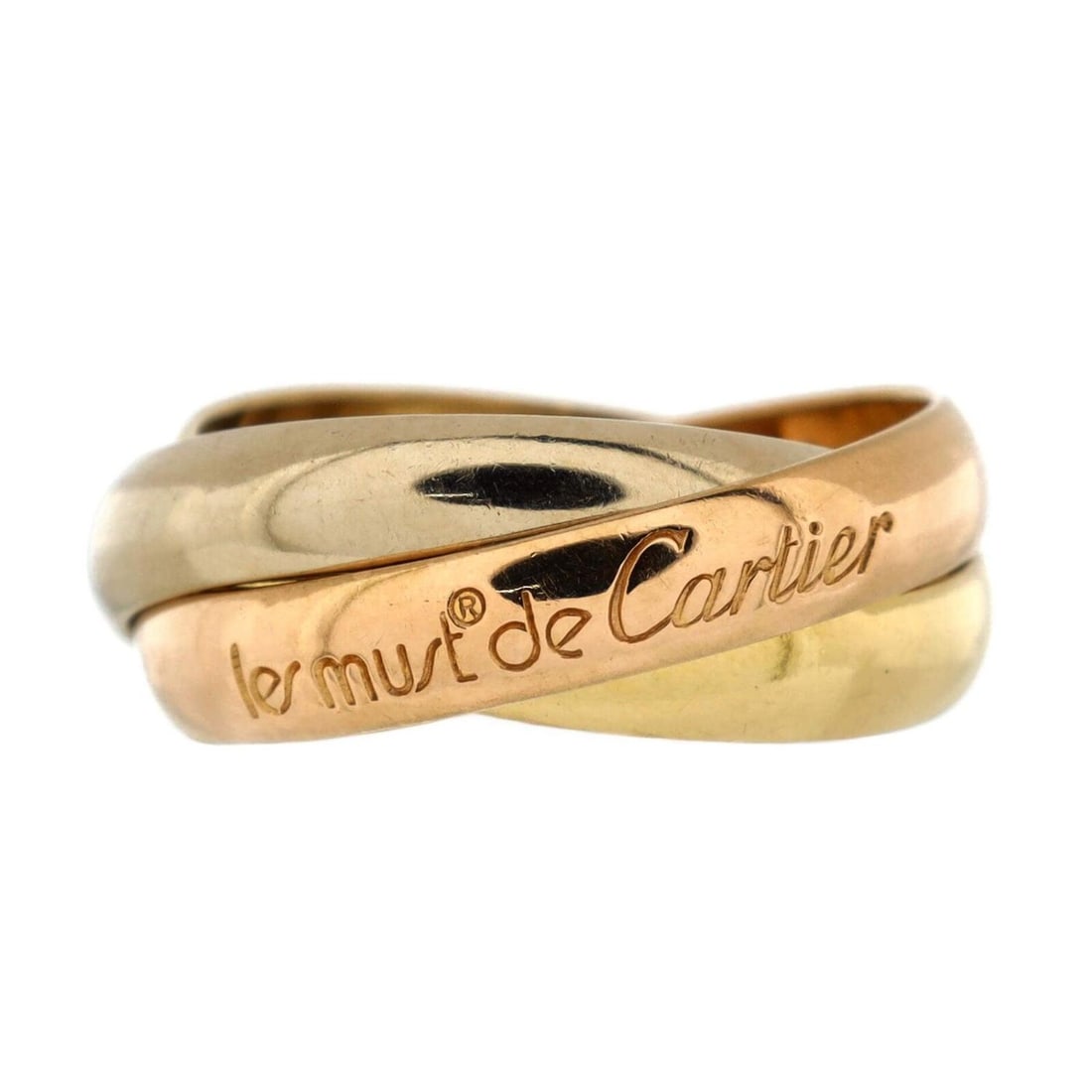 Cartier Les Must de Cartier Trinity Ring 18K Tricolor Gold (1 of 2)