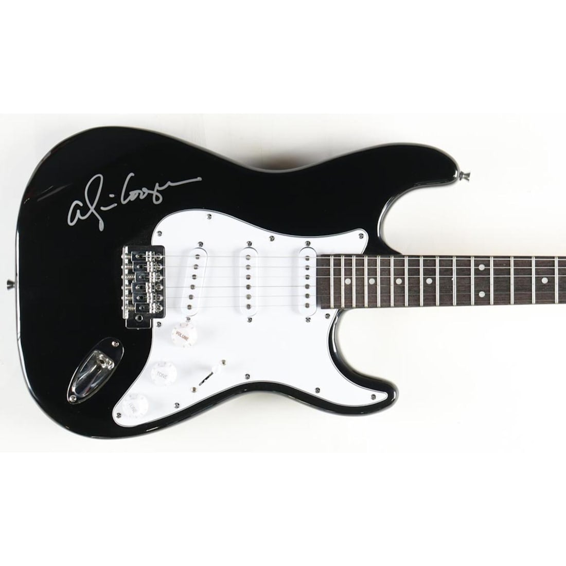 Alice Cooper Signed Full-Size Electric Guitar (Beckett) *Black* (1 of 1)