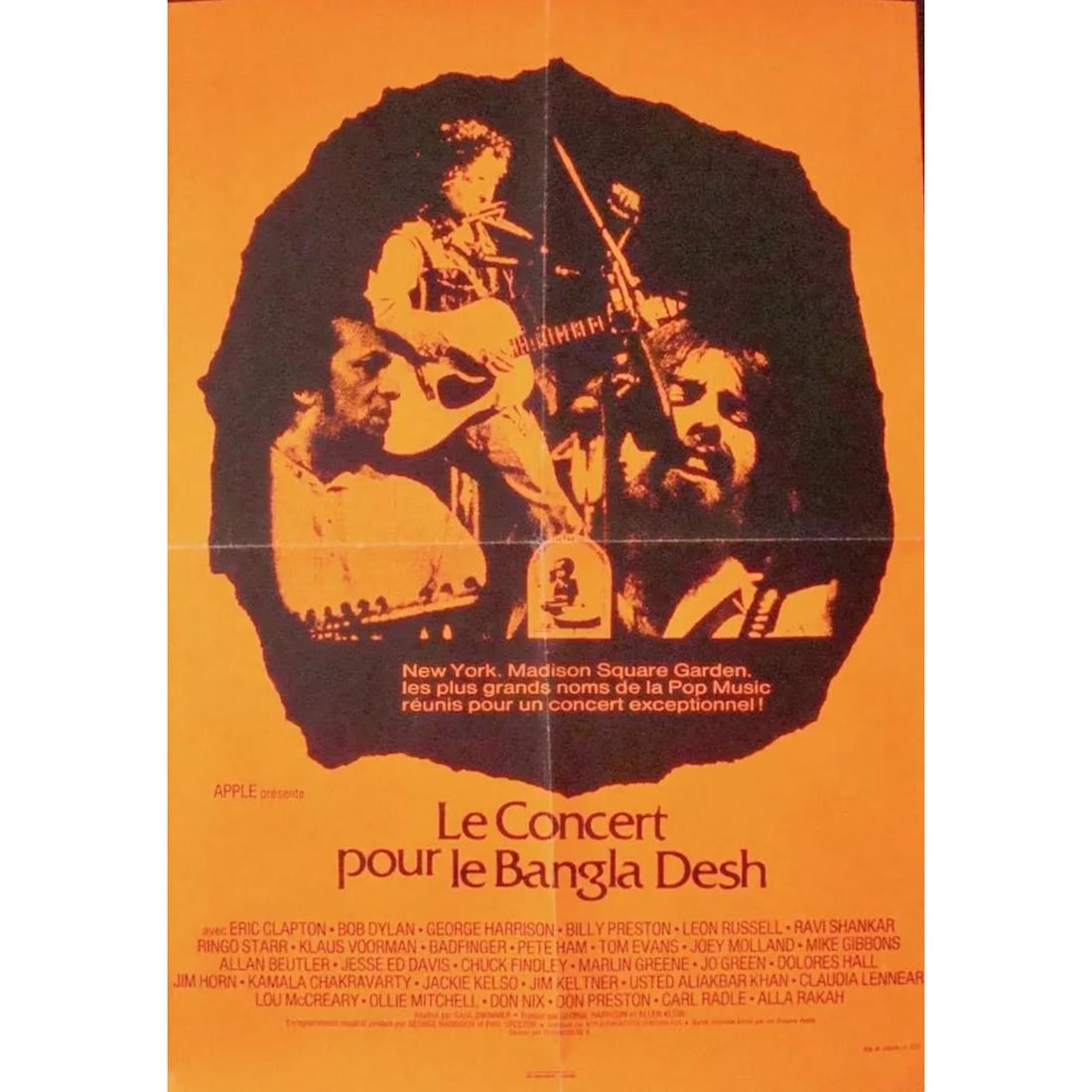 CONCERT FOR BANGLADESH French movie poster B GEORGE HARRISON BOB DYLAN CLAPTON: CONCERT FOR BANGLADESH French movie poster B GEORGE HARRISON BOB DYLAN CLAPTON (60x80 cm)