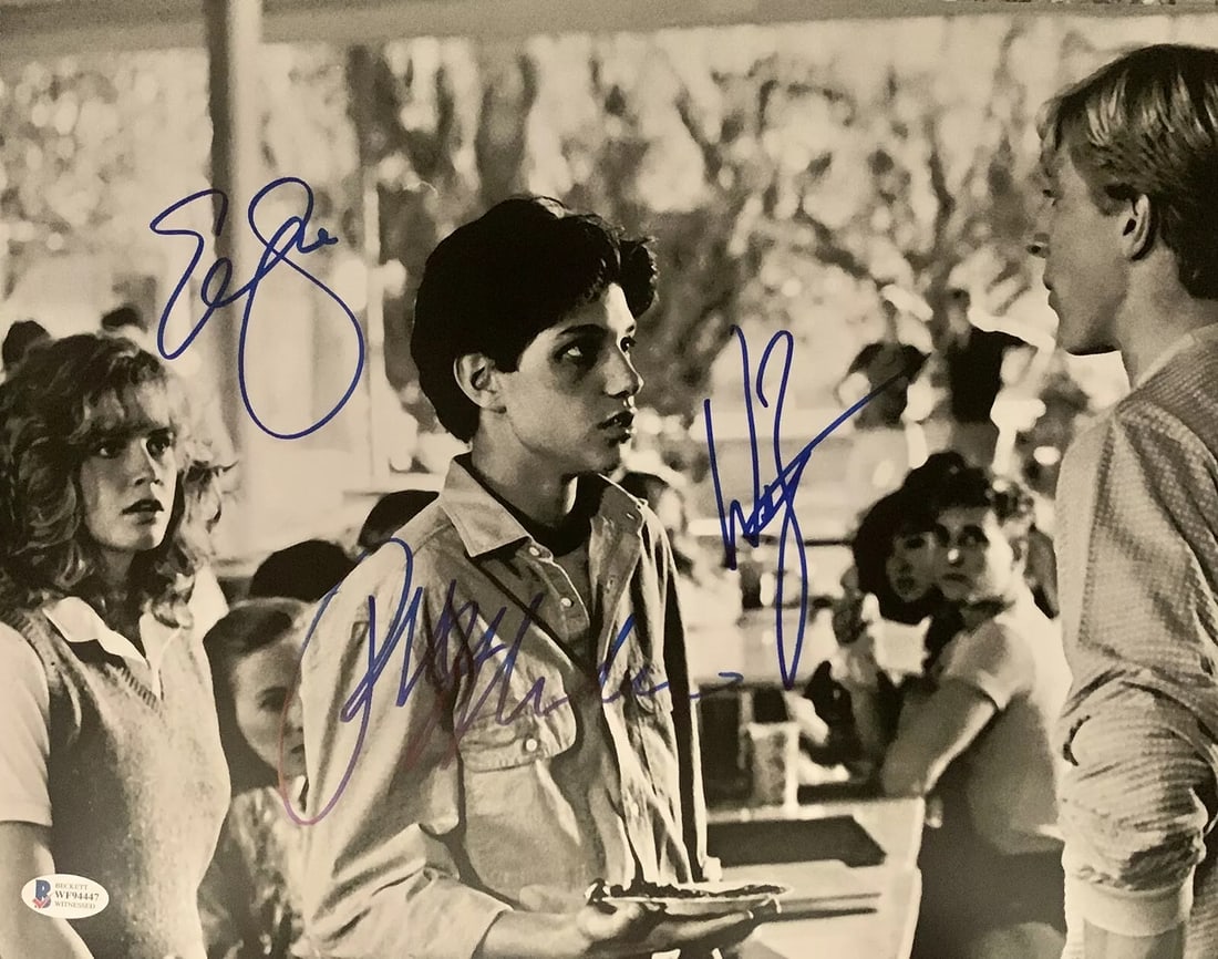 Shue, Zabka, Ralph Macchio Signed 11x14 Karate Kid Photo Beckett Witnessed COA (1 of 1)