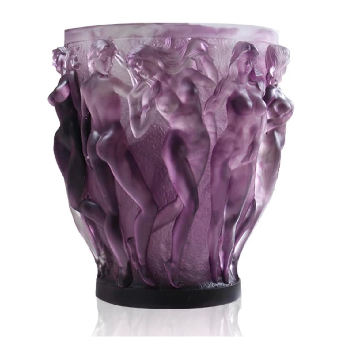 Lalique style bacchantes vase H10 (1 of 1)
