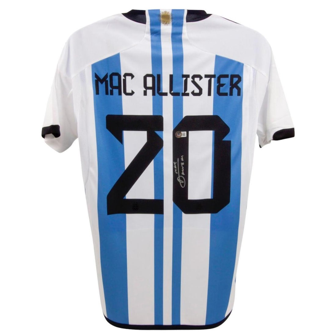 Mac Allister Signed Argentina National Team Jersey (Beckett): Mac Allister Signed Argentina National Team Jersey (Beckett)