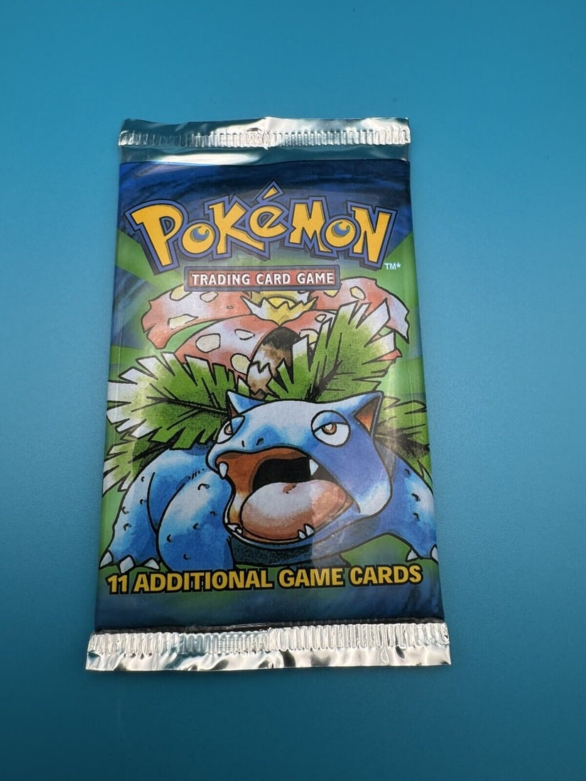 Pokemon Base Set Venusaur Booster Pack with (11) Cards (1 of 2)
