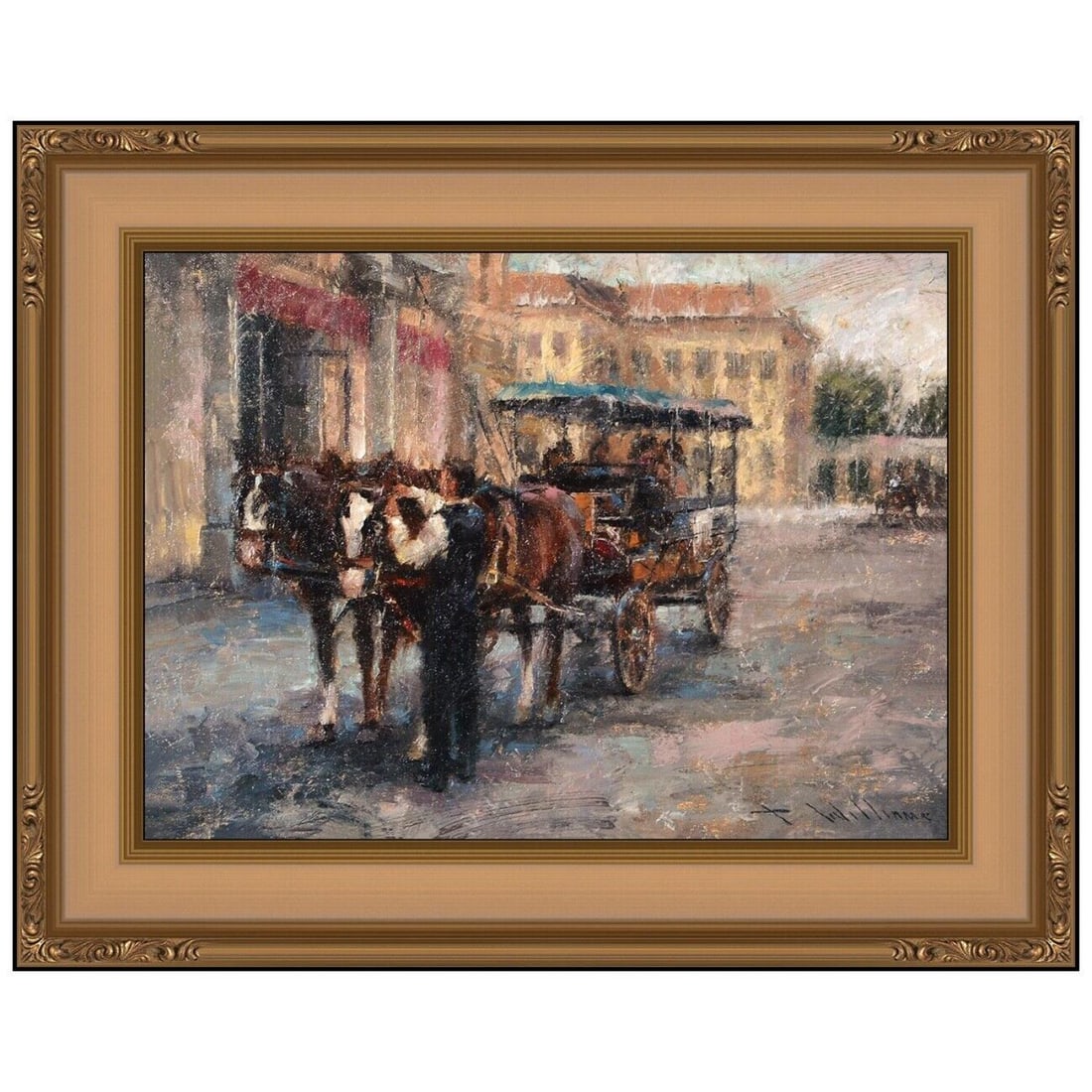 Todd Williams Original Signed Oil Painting On Canvas Board Horses Framed Artwork: Todd Williams's artworks have sold for very high prices at major auction houses, and even higher in Galleries, around the world. However, this is your chance to own an original work at a much better p