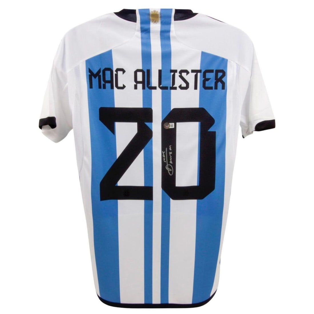 Mac Allister Signed Argentina National Team Jersey (Beckett): Mac Allister Signed Argentina National Team Jersey (Beckett)
