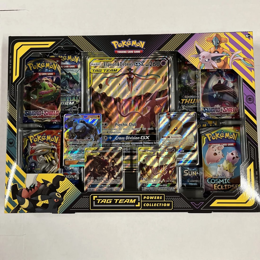 Pokémon Tag Team Powers Collection, Espeon & Deoxys GX, Box For Card Game TCG. (1 of 1)