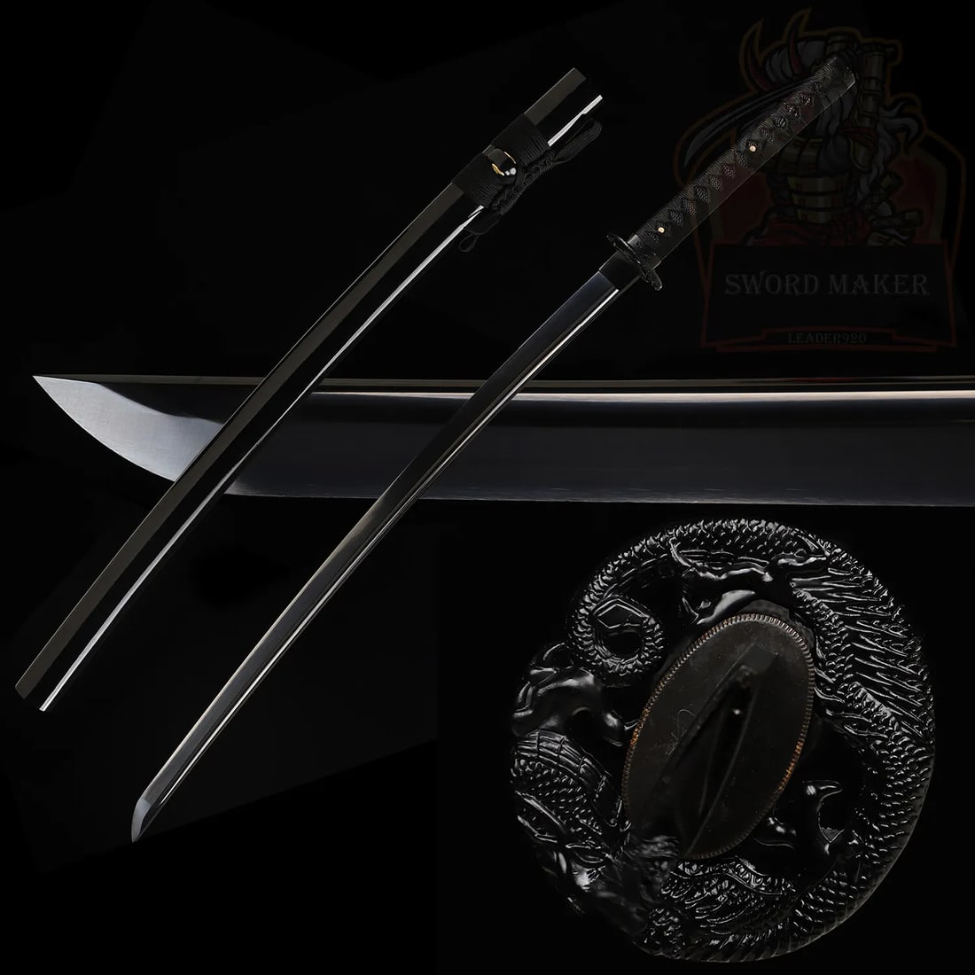 Japanese 9260 Spring Steel Katana Sword: Condition: New: A brand-new, unused, unopened, undamaged item (including handmade items). See the seller's listing for full details. ,Blade Material: Carbon Steel,Tang: Full,Dexterity: Ambidextrous,Co