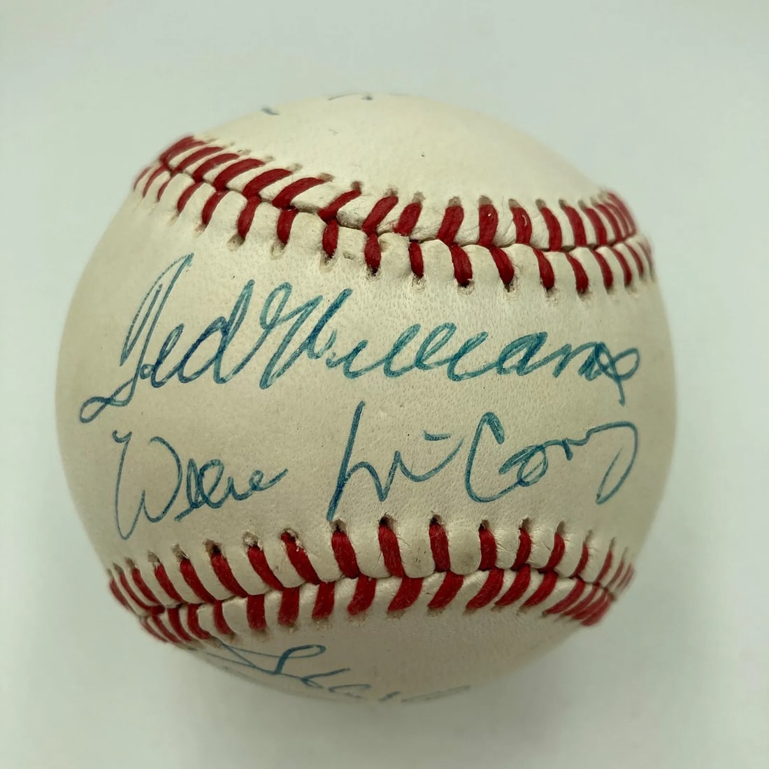 Ted Williams Willie Mays Hank Aaron 500 Home Run Club Signed Baseball PSA DNA (1 of 8)