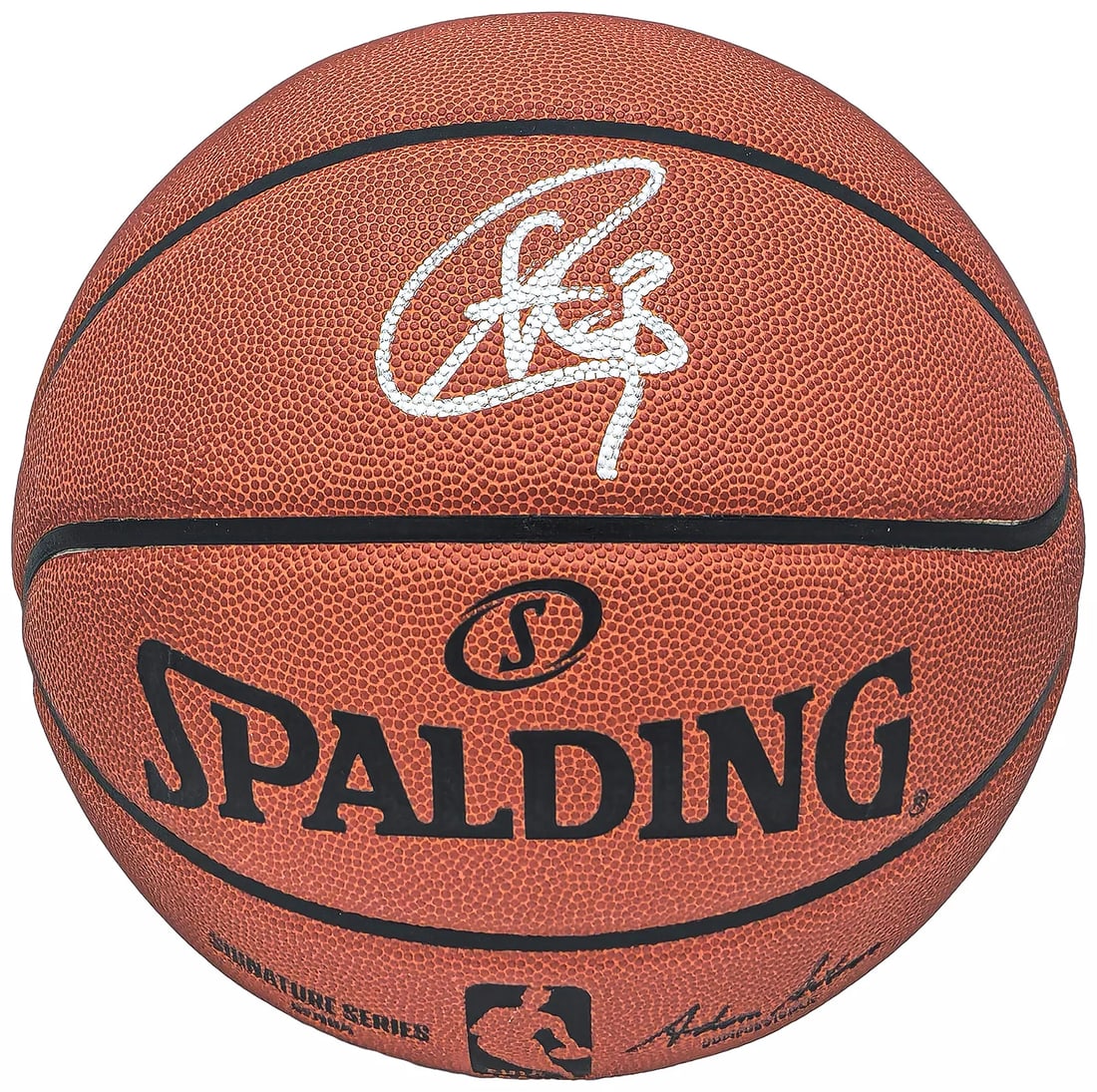 STEPHEN CURRY AUTOGRAPHED SPALDING BASKETBALL WARRIORS JSA 221494 (1 of 10)