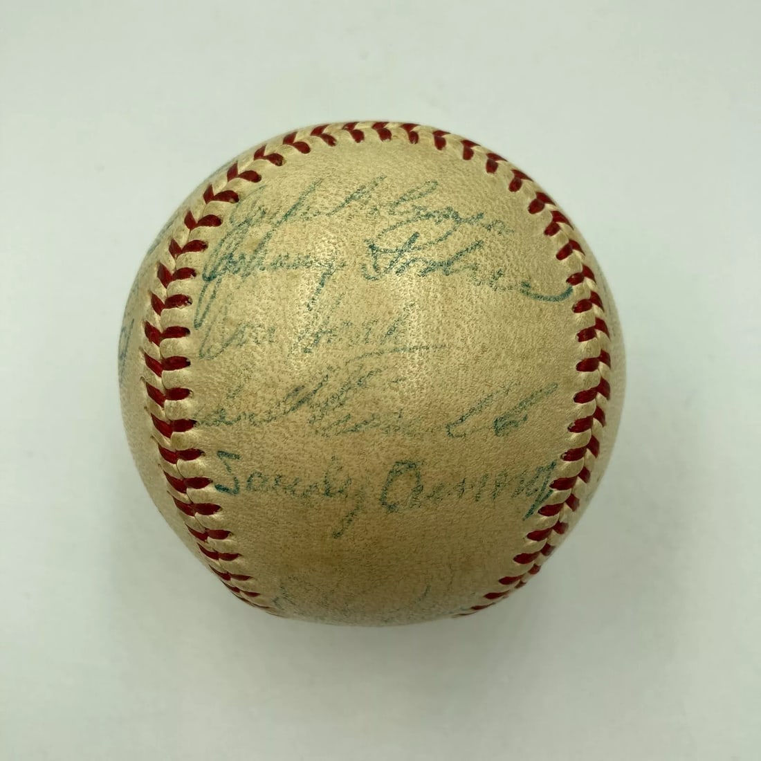 Jackie Robinson 1954 Brooklyn Dodgers Team Signed Baseball PSA DNA (1 of 11)