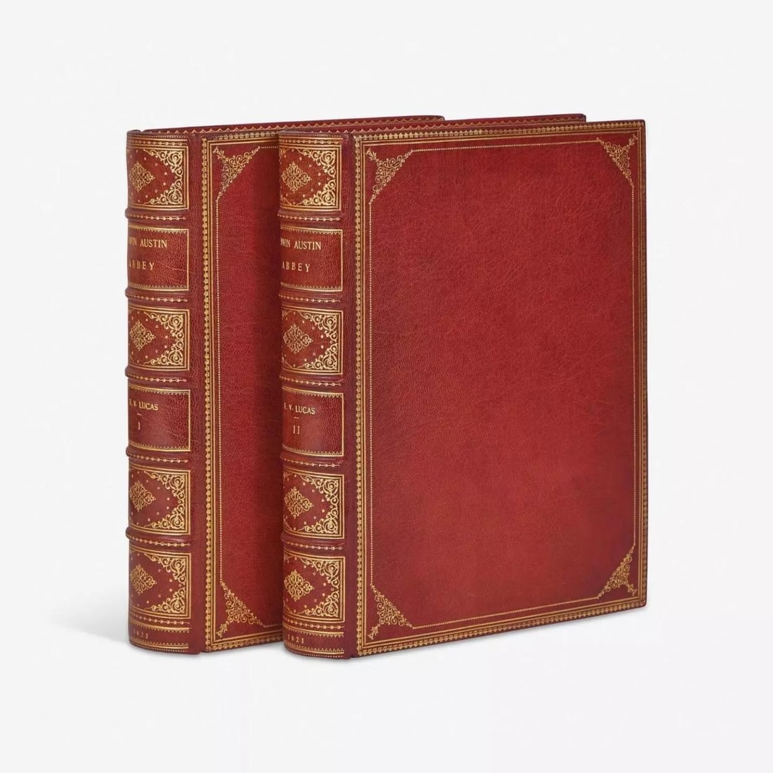 1921 Edwin Austin Abbey, Royal Academician Bound by Bennett Original Drawing 10": Author: E.V. Lucas,Binding: Leather,Country/Region of Manufacture: United States,Illustrator: Edwin Austin Abbey,Language: English,Original/Facsimile: Original,Place of Publication: New York,Publisher