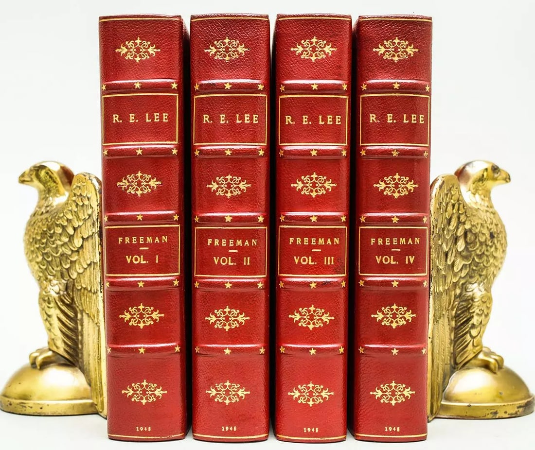 1945 Robert E. Lee A Biography SIGNED by Author Douglass Southall Freeman Scarce (1 of 12)