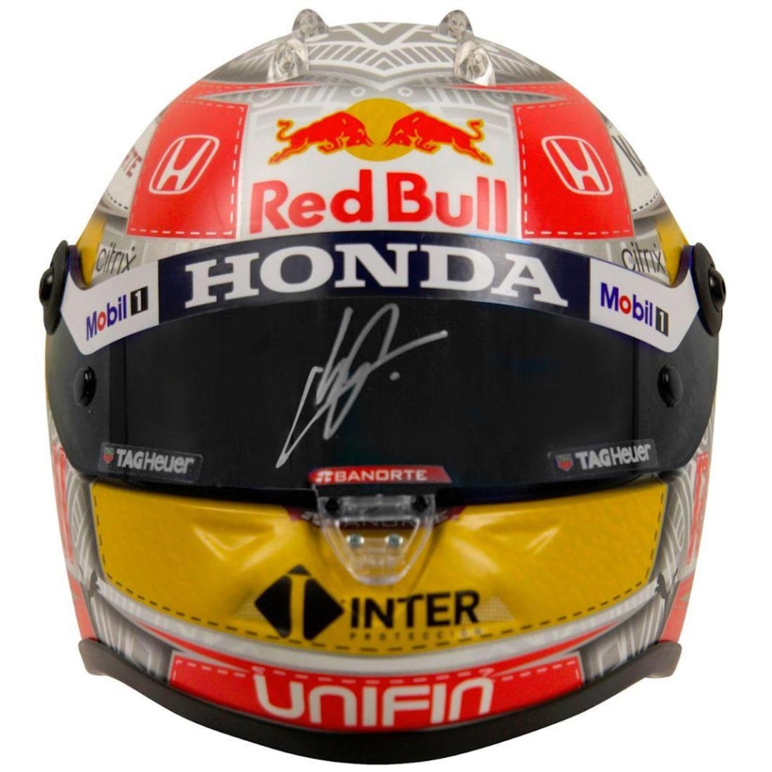 Sergio Perez Signed Austria 2022 1:2 Scale Racing Mini Helmet (Beckett) (1 of 2)