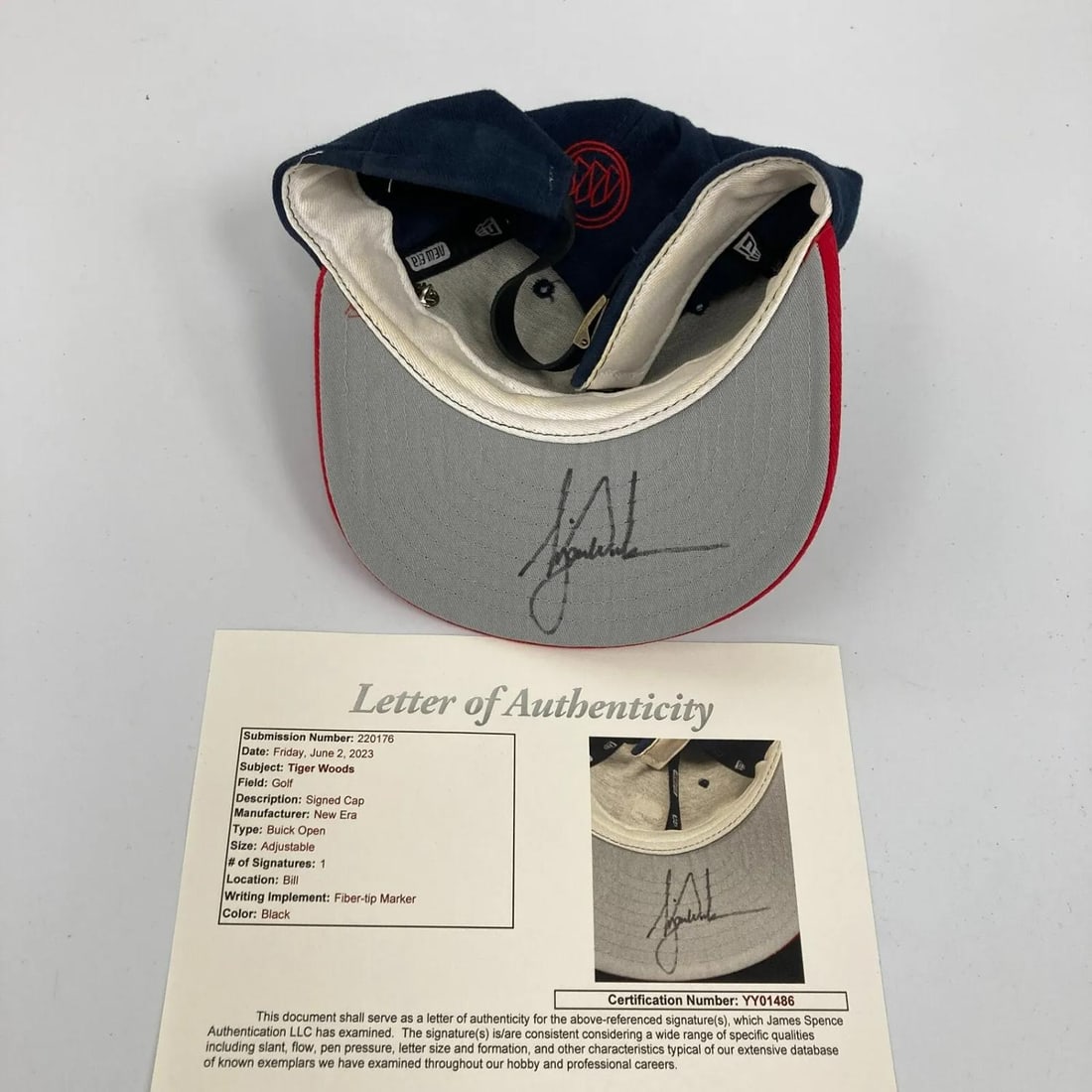 Tiger Woods Signed PGA Buick Open Golf Hat With JSA COA (1 of 8)