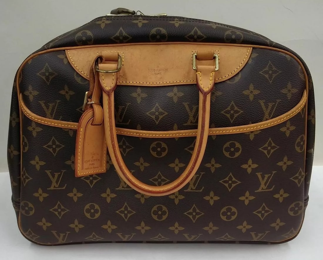 Authentic Louis Vuitton Monogram Deauville Hand Bag M47270 (1 of 17)