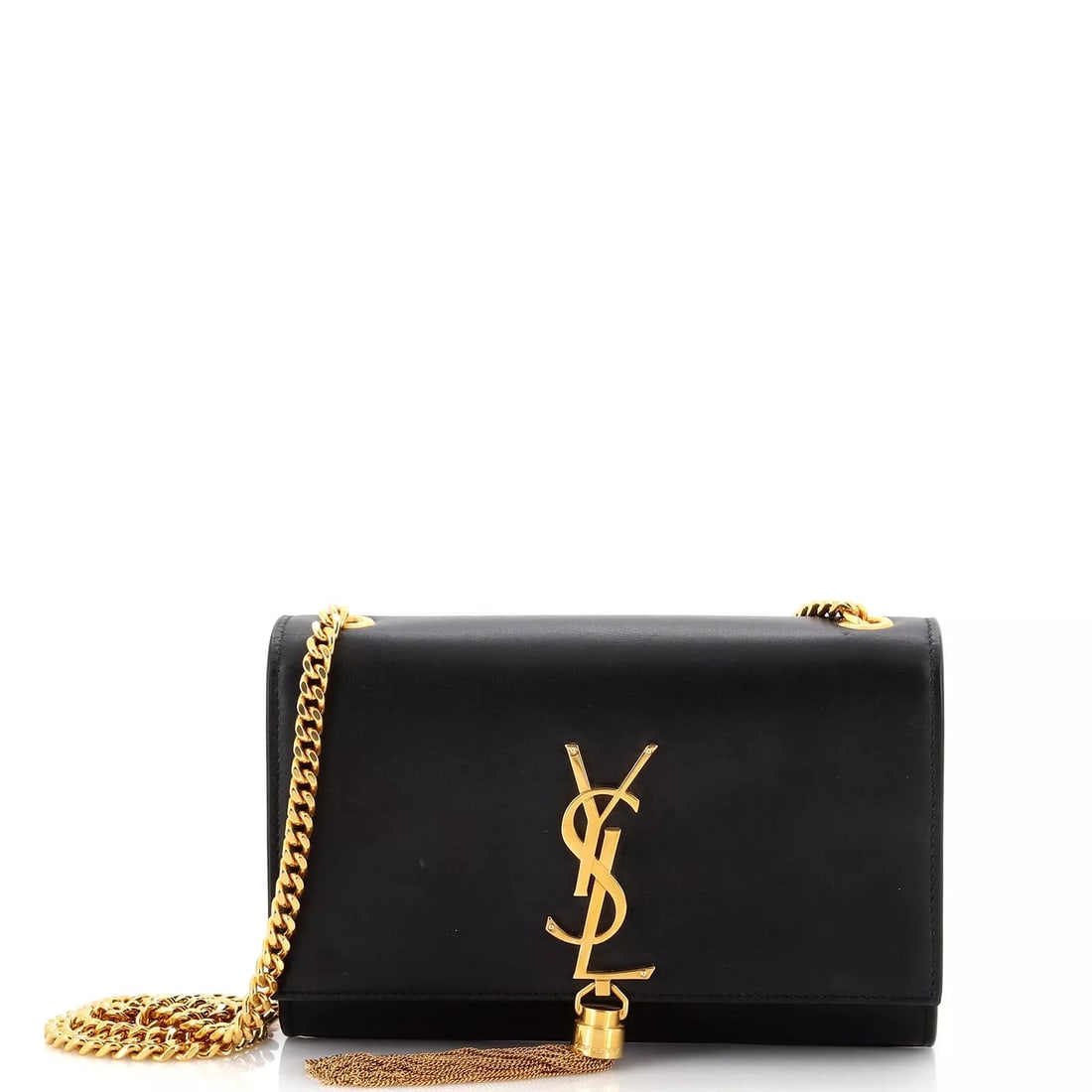 Saint Laurent Classic Monogram Tassel Crossbody Bag Leather Small (1 of 10)
