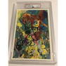 Magic Johnson Signed LeRoy Neiman Postcard Larry Bird Lakers HOF PSA/DNA MINT 9