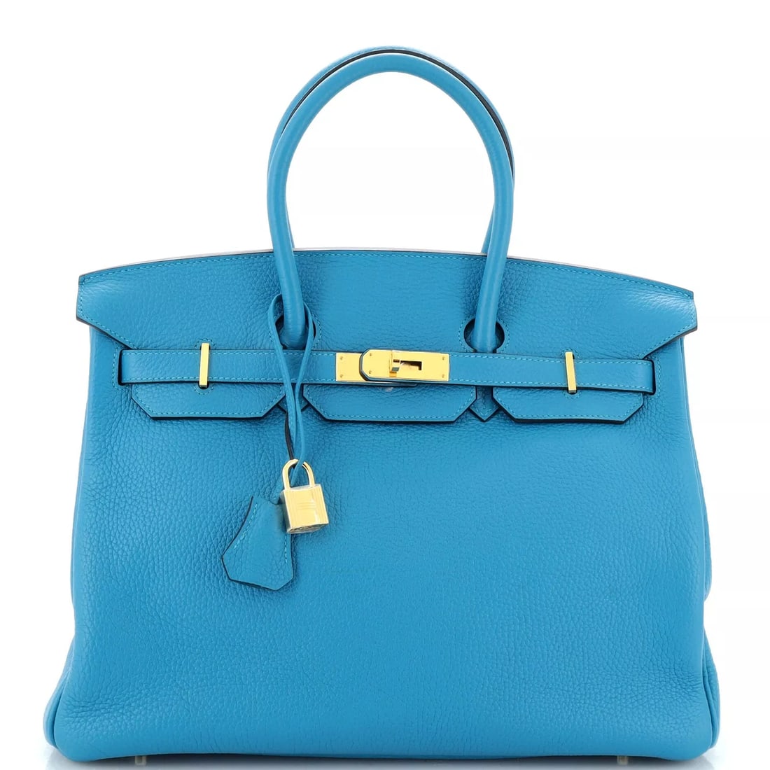 Hermes Birkin Handbag Blue Togo with Gold Hardware 35 (1 of 10)