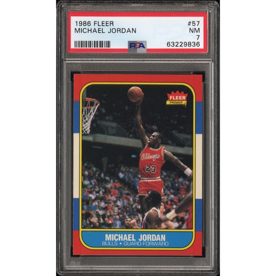 1986-87 Fleer Michael Jordan PSA 7 Rookie #57 HOF RC (1 of 1)