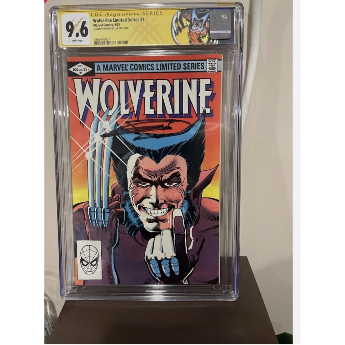Wolverine Limited Series #1 (1982) CGC 9.6 Signature Series Custom Label Signed Frank Miller (1 of 1)