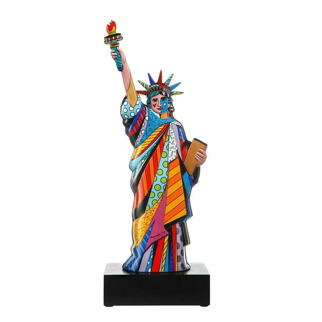 Romero Britto High Quality Porcelain Figurine Goebel : Liberty  * RARE * (1 of 9)
