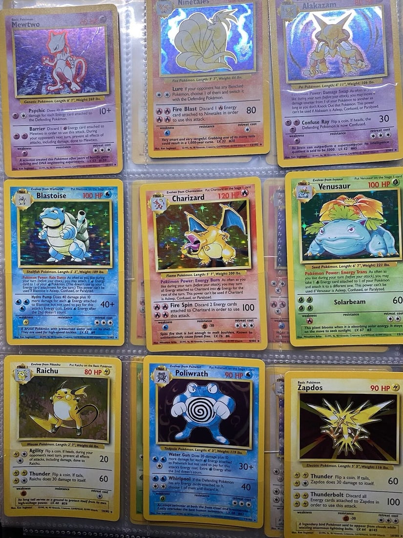Complete Master Base Set 102/102 WOTC Vintage Lot Pokemon Cards Charizard HOLO (1 of 20)