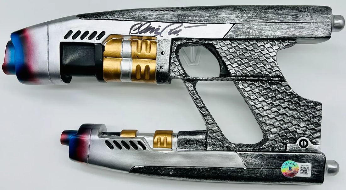 Avengers Infinity War Star Lord Chris Pratt Signed Blaster BAS Beckett Witnessed (1 of 12)