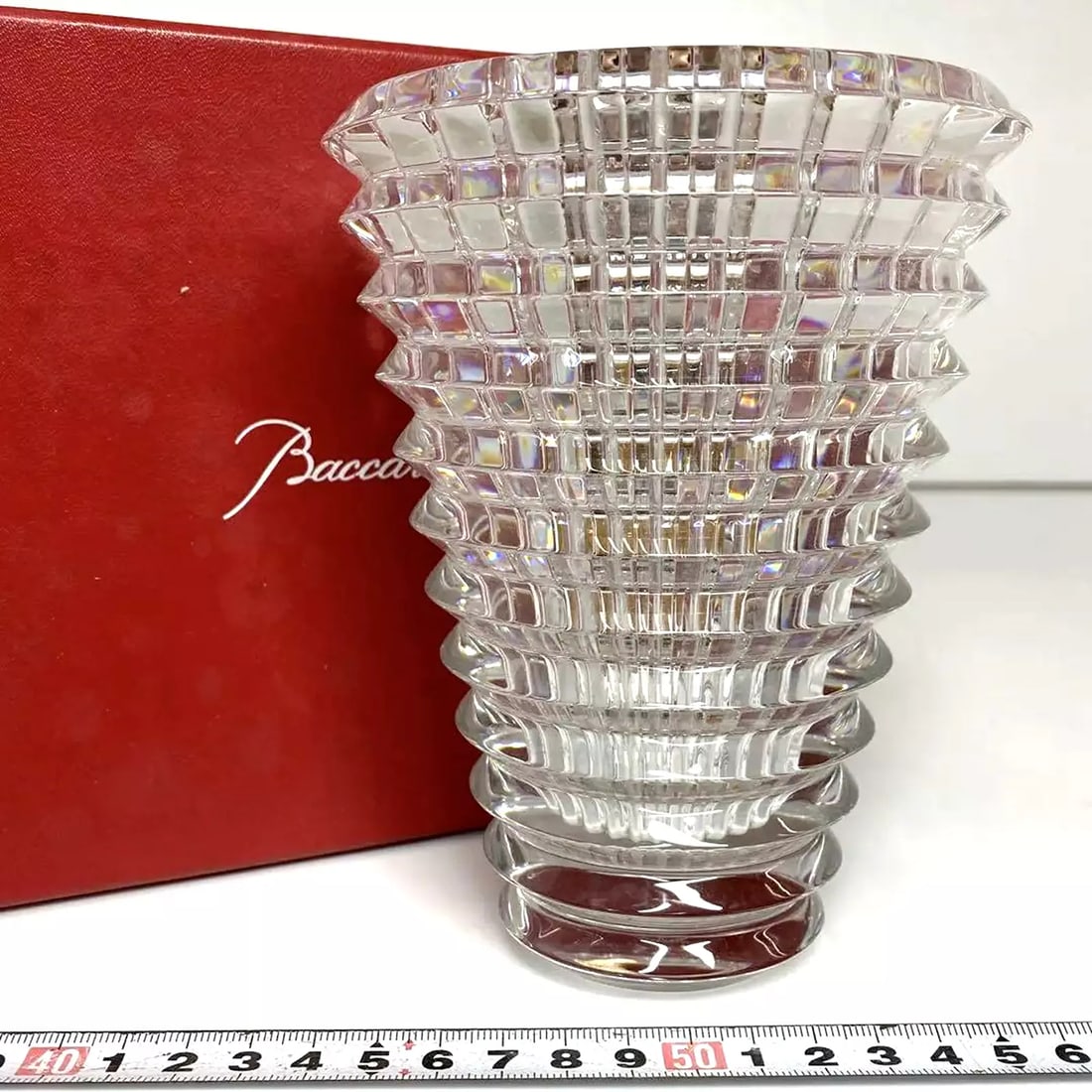 Baccarat Eye Vase Flower Crystal About 15cm with Original Box (1 of 7)