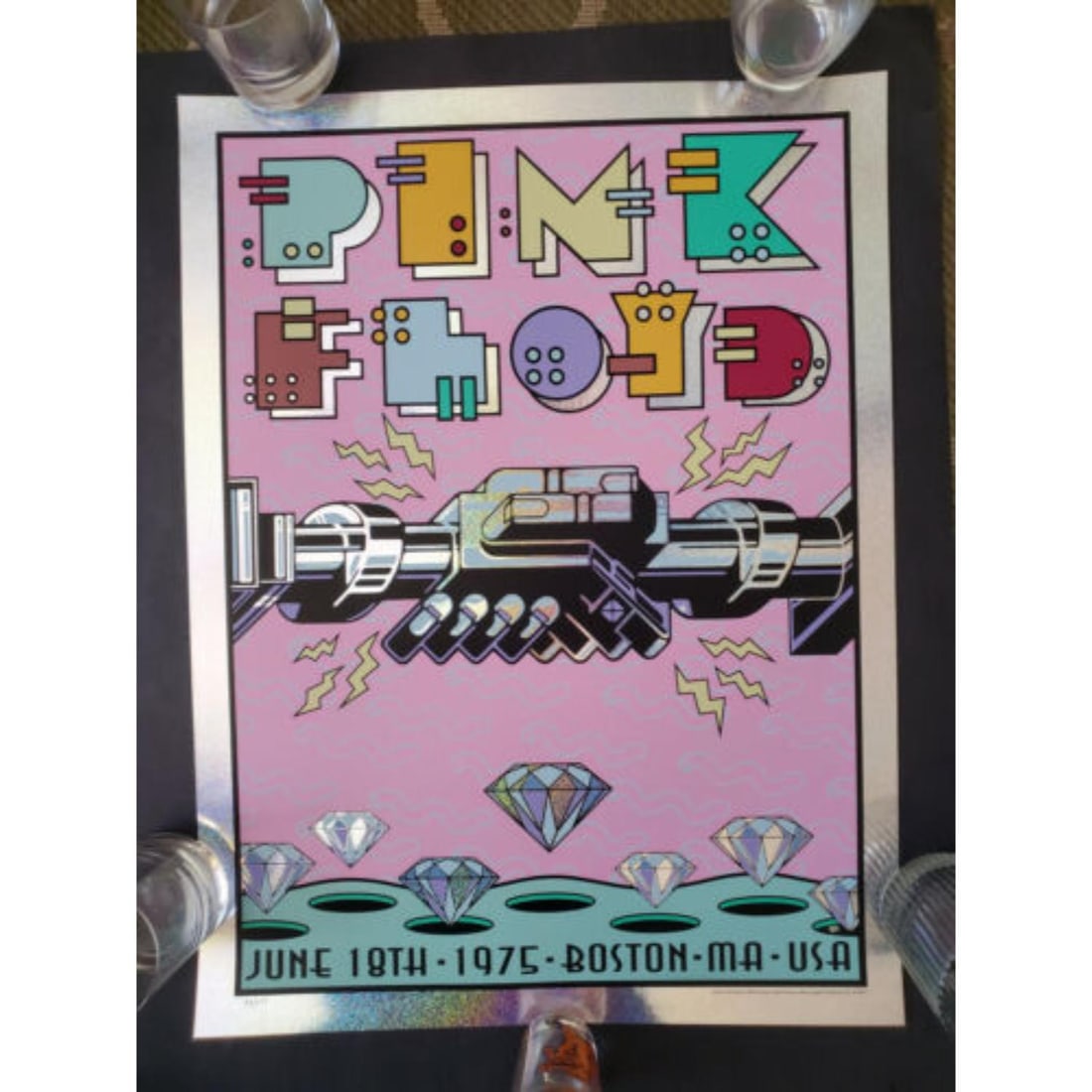 Pink Floyd Original Frank Kozik 1975 Foil Limited Edition Numbered AOR BG Poster (1 of 1)