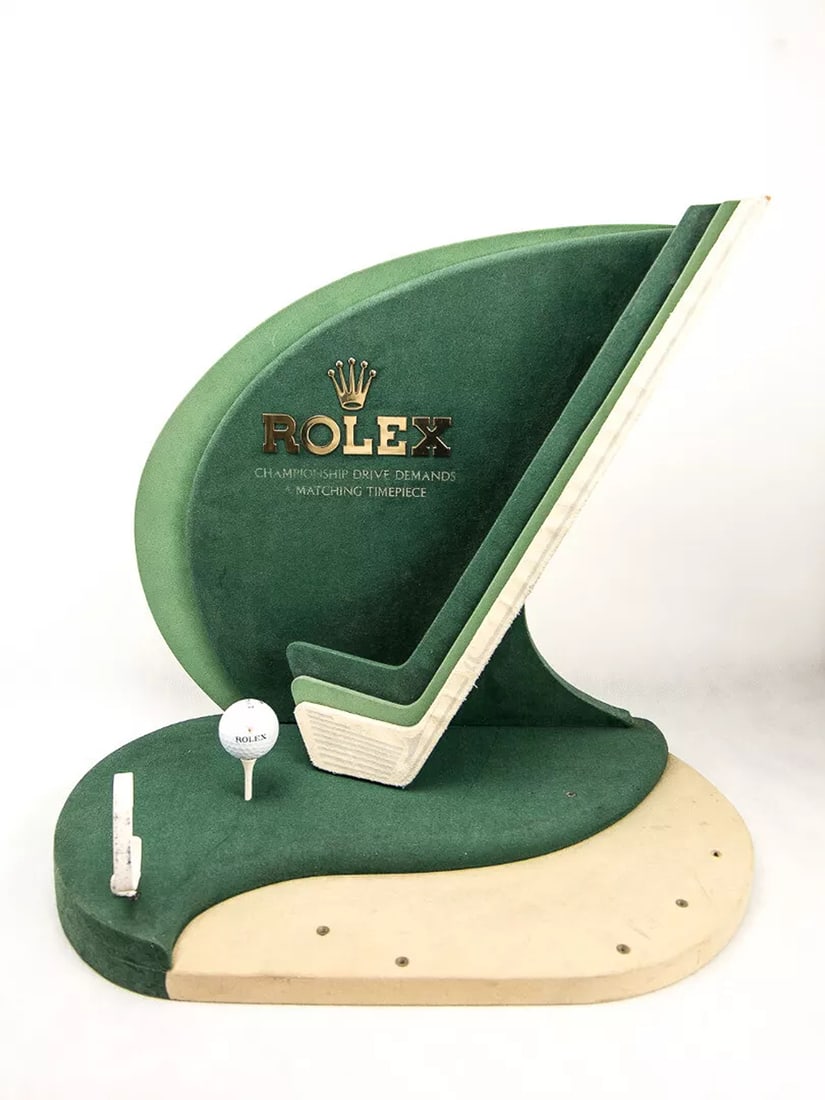 Rare~ Rolex Watch "Championship Drive Demands A Matching Timepiece" Display: Condition: Used: An item that has been used previously. See the seller’s listing for full details and description of any imperfections.