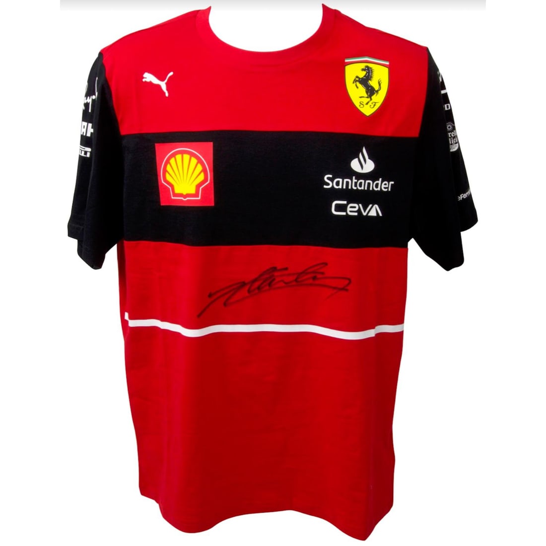 Charles Leclerc Signed Formula 1 Ferrari Red Racing T-shirt #16 - Beckett COA (1 of 2)