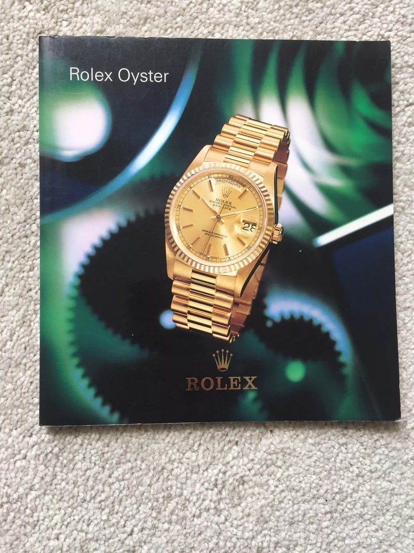 RARE "ROLEX OYSTER" WATCH BOOKLET CATALOG 1999 CONTAINING 61 PAGES (1 of 12)