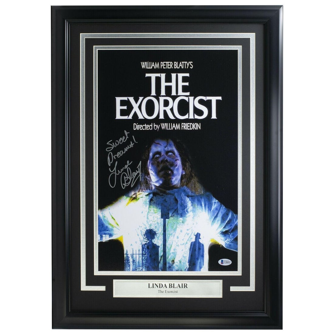 Linda Blair Signed Framed 11x17 The Exorcist Photo Sweet Dreams BAS (1 of 1)