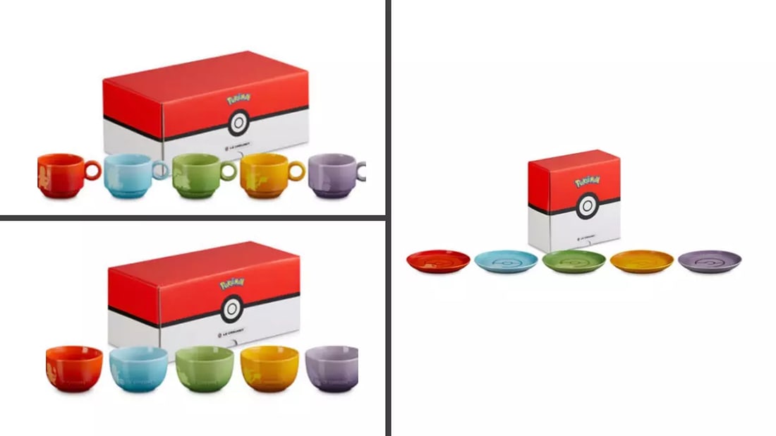 Le Creuset Pokemon Sphere Rice Bowl Mug Plate Dish full Set Japan Limited 2024 (1 of 20)