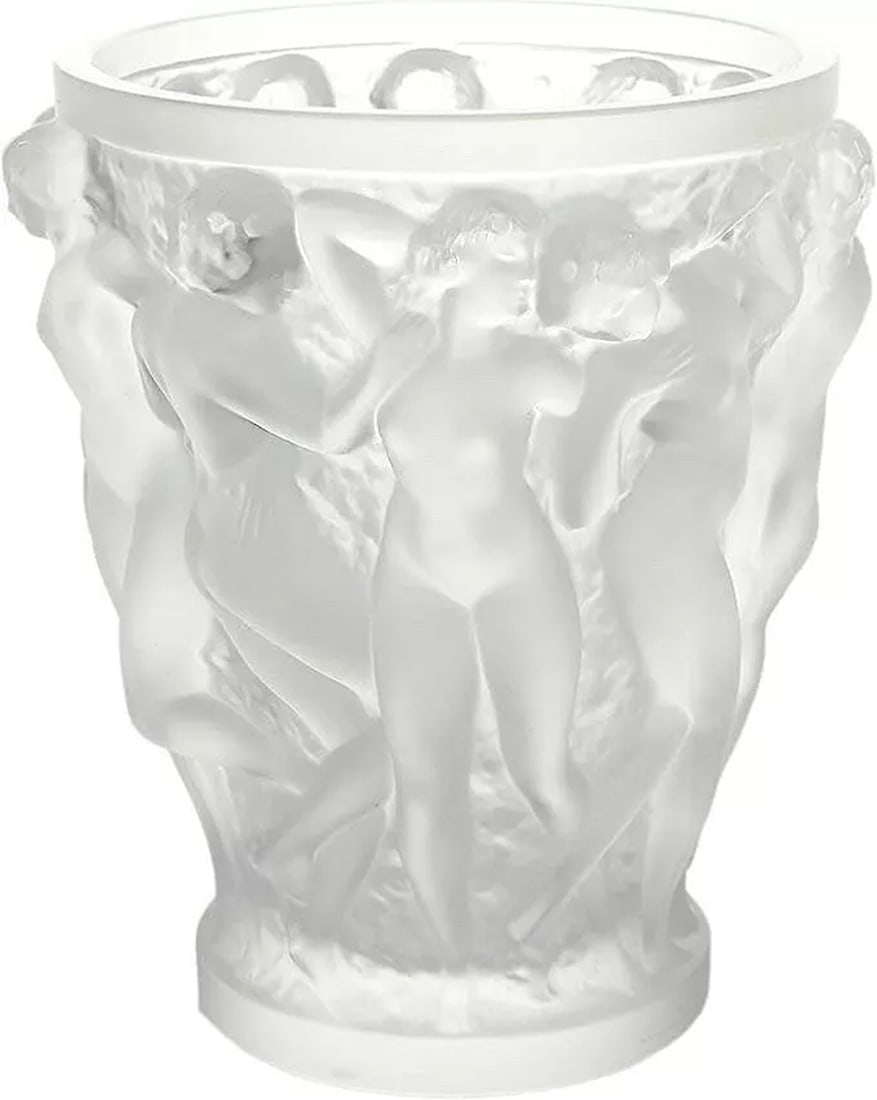 LALIQUE BACCHANTES CRYSTAL ART GLASS VASE (1 of 5)